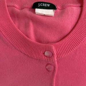 JCrew pink cardigan sweater